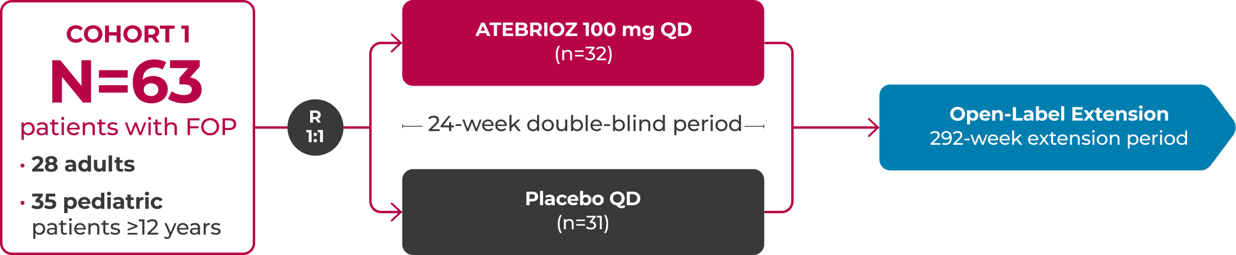 Atebrioz trial design